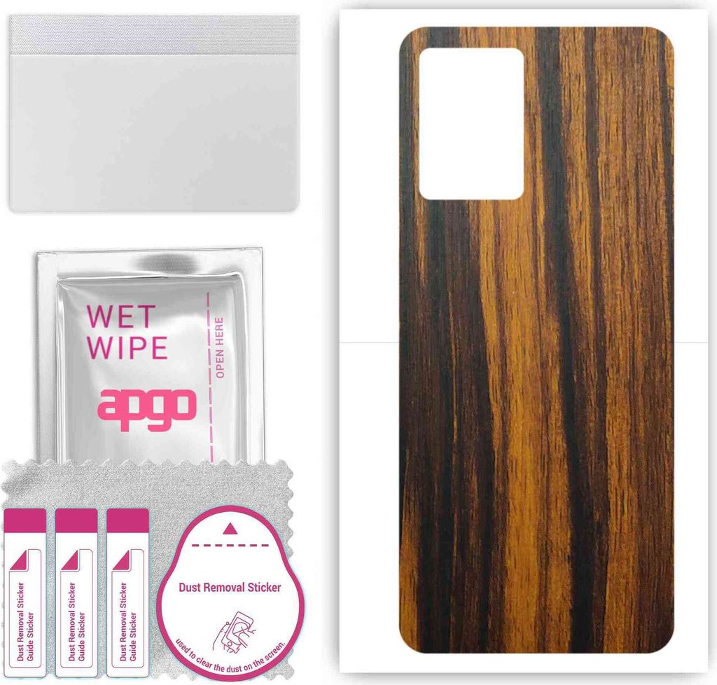 apgo Rückseite Schutzfolie, Skin, kompatibel mit OnePlus Nord N300 5G, Hinten Displayschutzfolie aus Vinylfolie, kratzfest, einfache Montage - Tig...