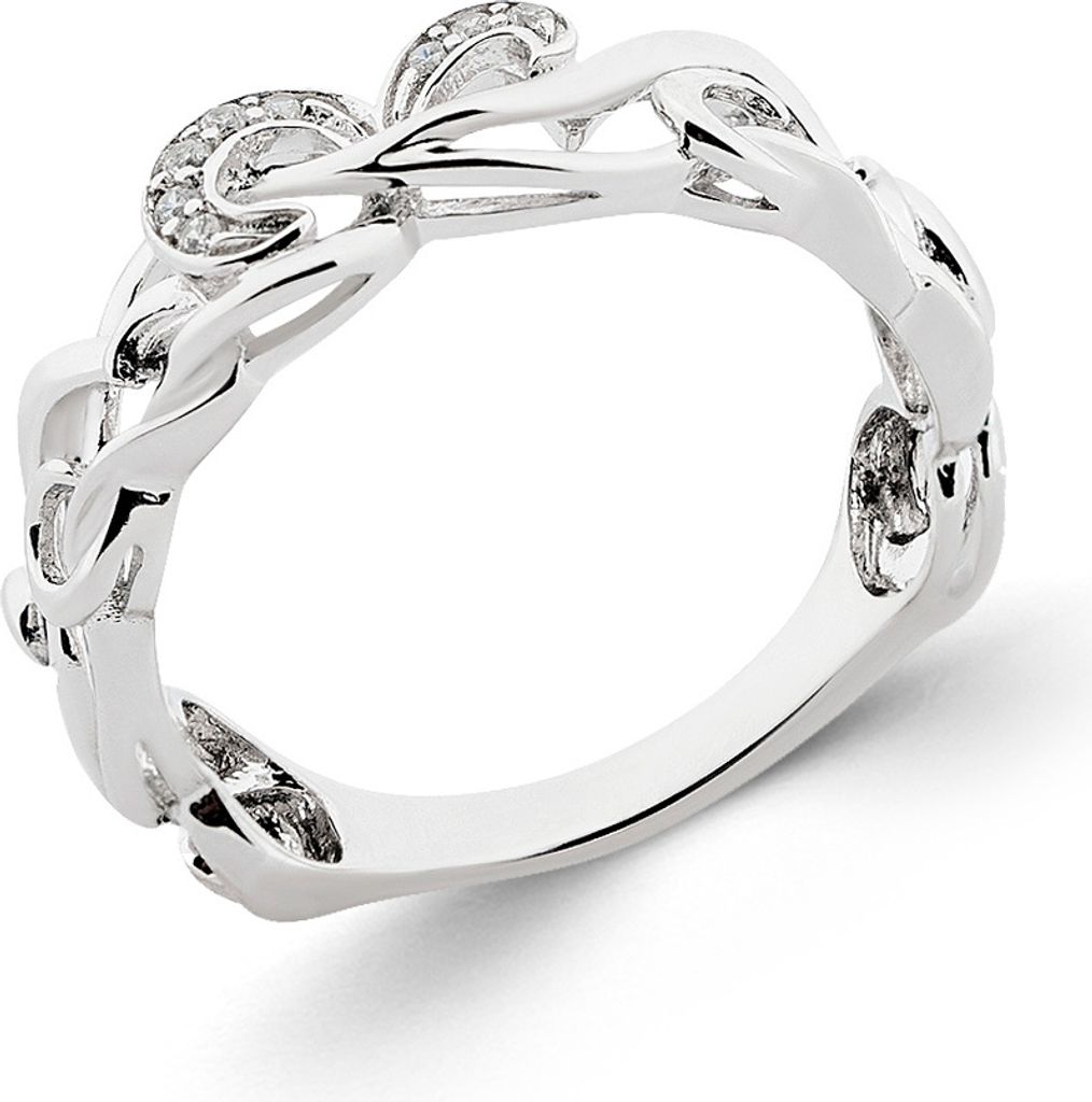 Sokolov Damenring aus 925 Silber mit Zirkonia, Sterlingsilber Ring