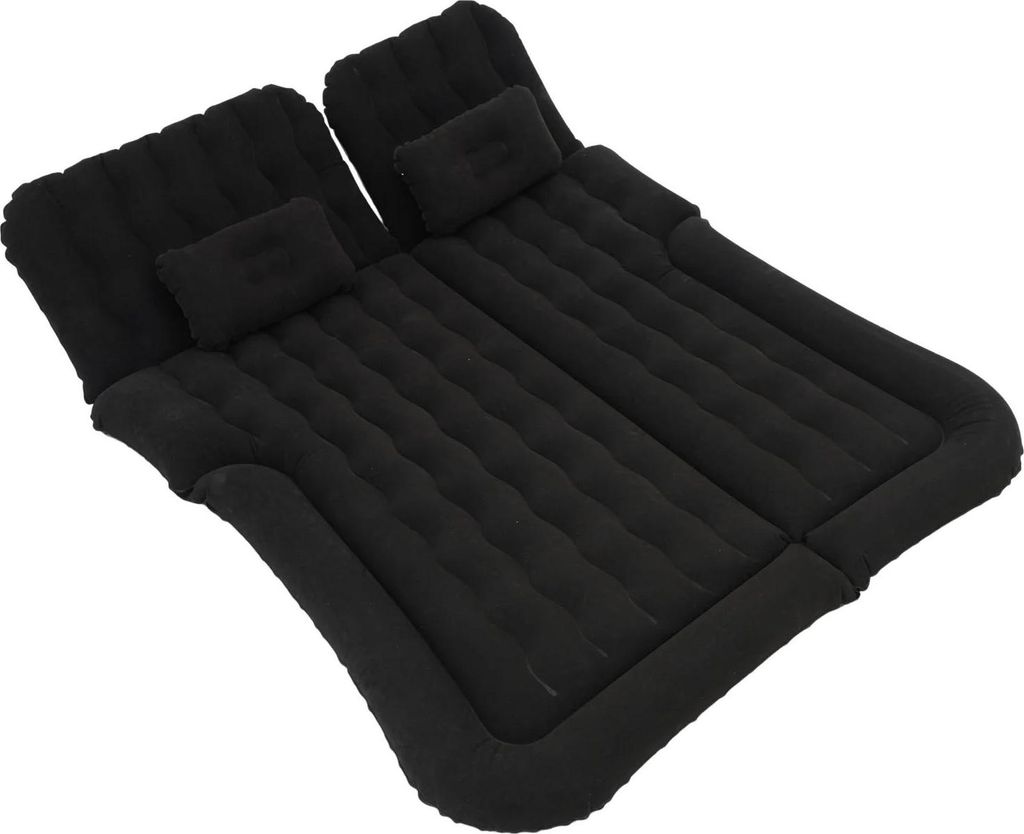Aufblasbare Auto-Matratze - SUV Luftmatratze - 300 kg Tragkraft - 1,74×1,26 m - Beflocktes PVC - 12V 75W Pumpe - Schwarz