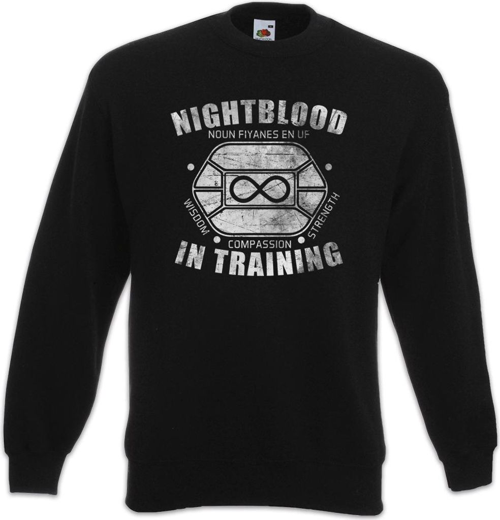 Urban Backwoods Nightblood In Training, Sweatshirt, Farbe: Schwarz, Größe: XL