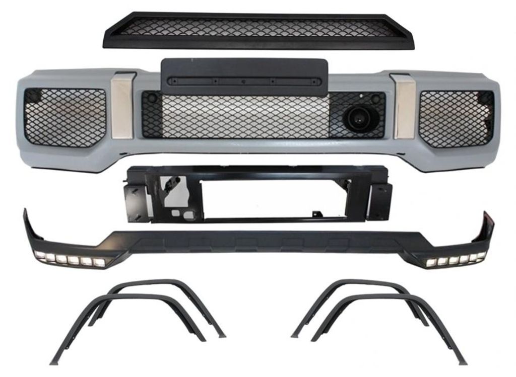 Body Kit für Mercedes G-Klasse W463 89-17 G65 Design LED DRL Verlängerung.