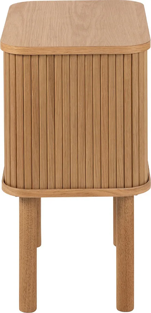 Langley table de nuit 2 portes nature - Chevet en bois clair authentique - 3