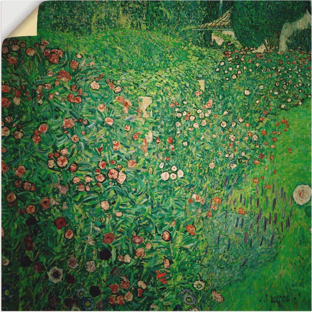 ARTland Wandbild, selbstklebend Italienische Gartenlandschaft Größe: 70x70 cm
