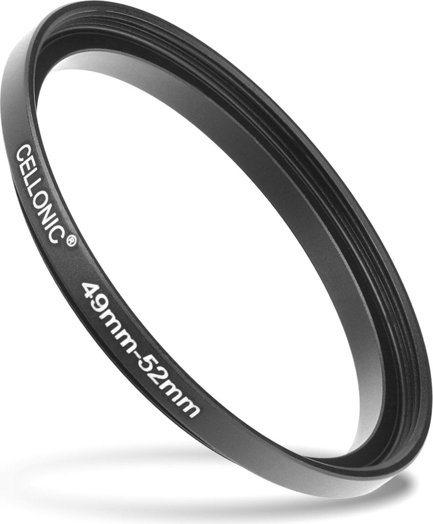 8x Step Up Ring Filteradapter Set für Canon, Nikon, Sony, Panasonic Lumix uvm: Objektiv Filtergewinde Adapter von 49mm auf 52mm, 55mm, 58mm, 62mm,...