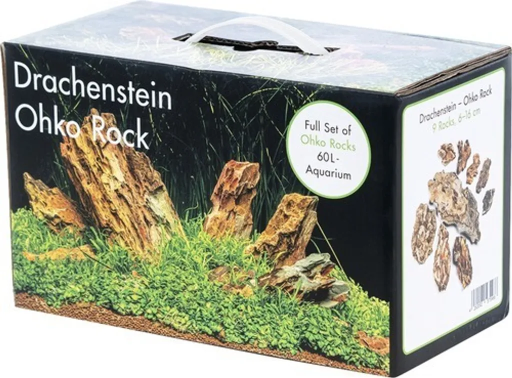 Set Pietre Drago per Acquario 60L - Rifugio Naturale per Pesci e Gamberetti