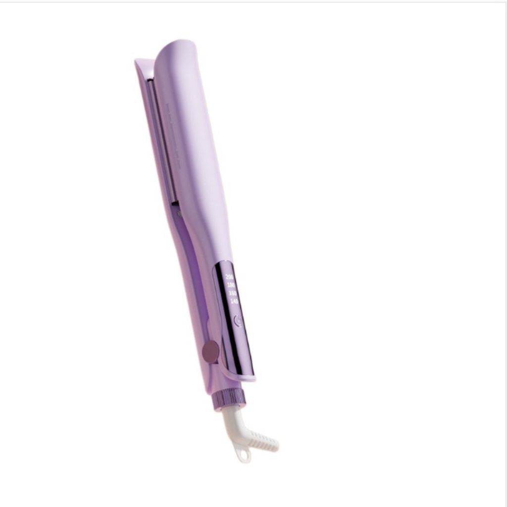 INF Ionic Haarglätter und Lockenstab elektrisch, Haarglätter und Lockenstab elektrisch, LCD Temperaturregelung, 26.5cm Violett