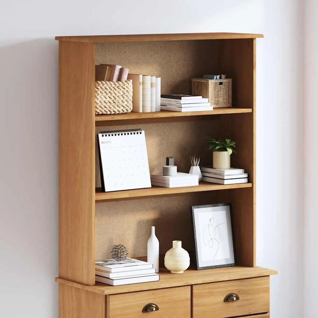 vidaXL Conigliera Moderna ASKIM Legno Marrone 91x30x104 cm Pino