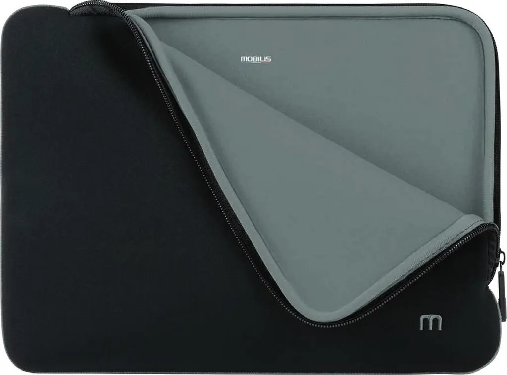 Mobilis Skin Sleeve 12.5-14 pouces Housse Ordinateur Portable Noir et Gris