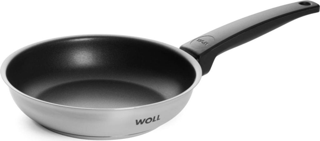 A single frying pan is shown against a white background.