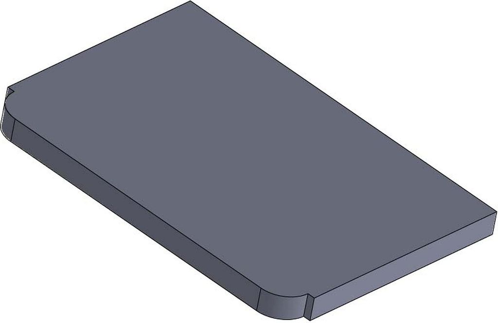 Heizgasumlenkplatte 384x268x25mm (Vermiculite) passend für Thorma**