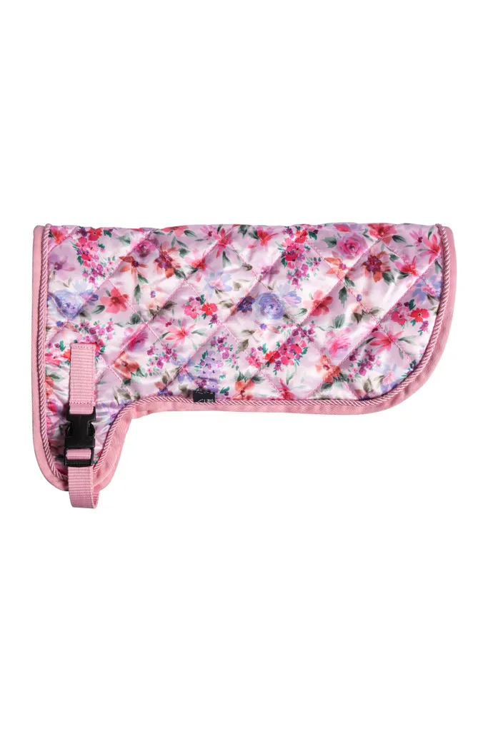 Couverture HKM Kids Hobby Horsing Flower ajustable et lavable pour jouet