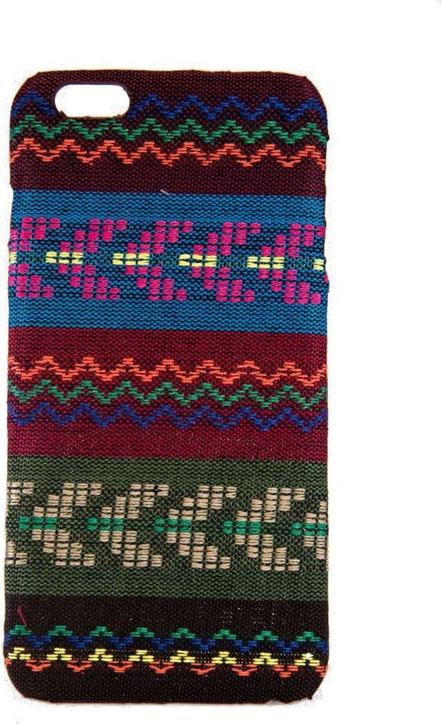 Handyhülle aus Stoff-Case für Apple iPhone 6 / 6s Cover Etui Bumper Schale Braun