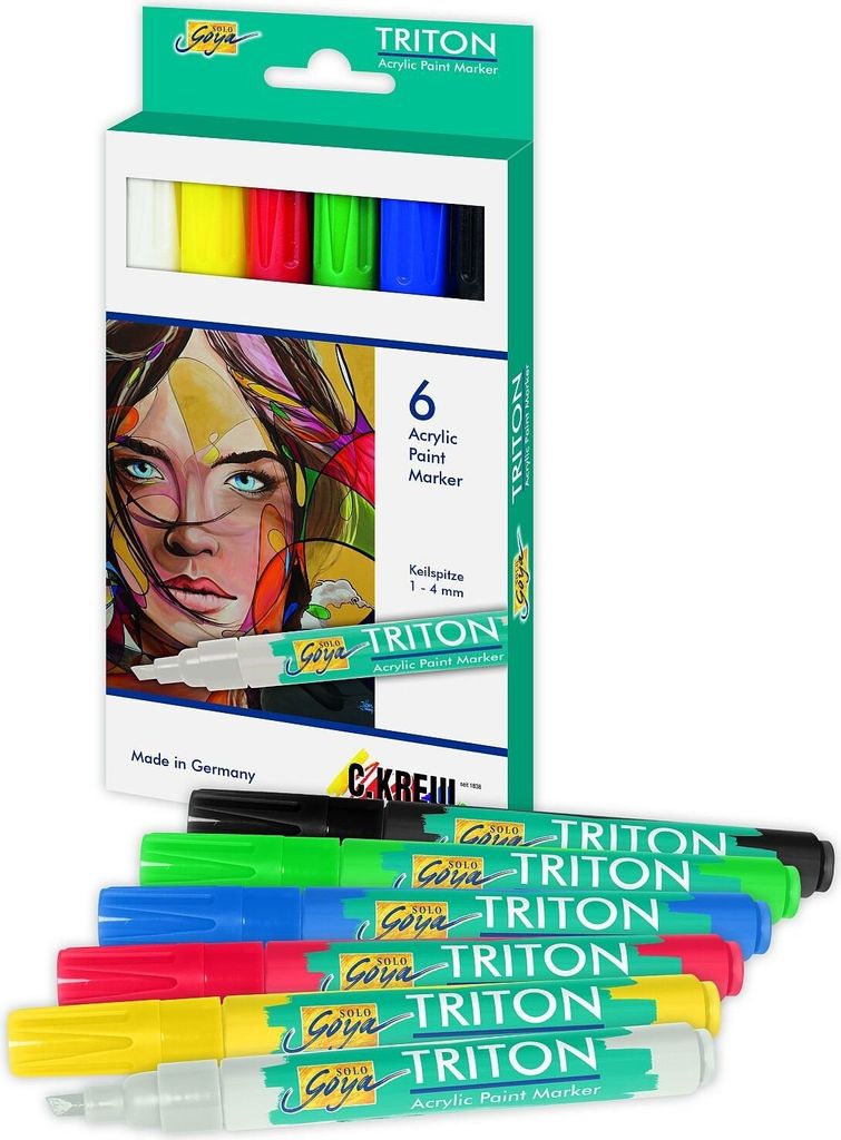 KREUL Triton Acrylic Marker edge 6er Set