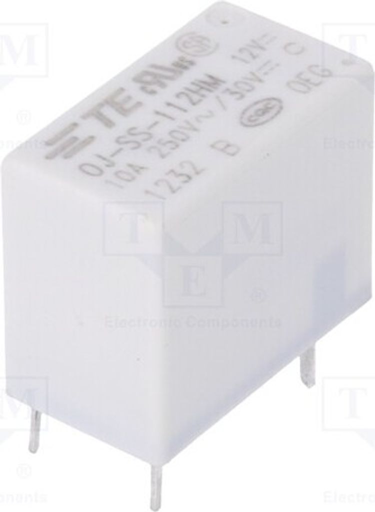 1x Relais: elektromagnetisch USpule : 12VDC 10A/250VAC 1419135-3 Elektromagnetis