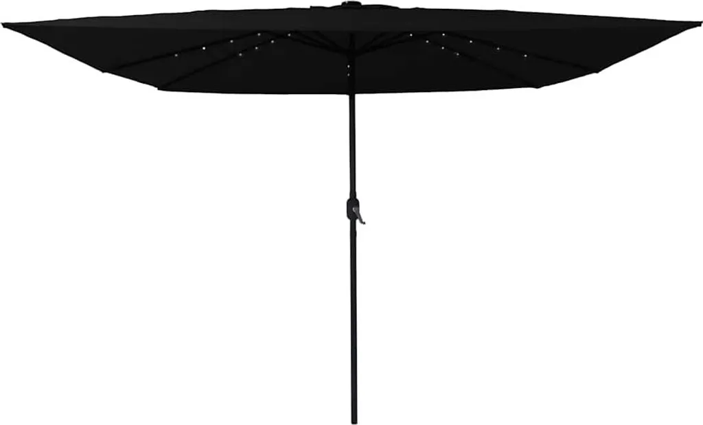 vidaXL Ombrellone 3x3 Nero - L'Ombra Ideale per le tue Grigliate