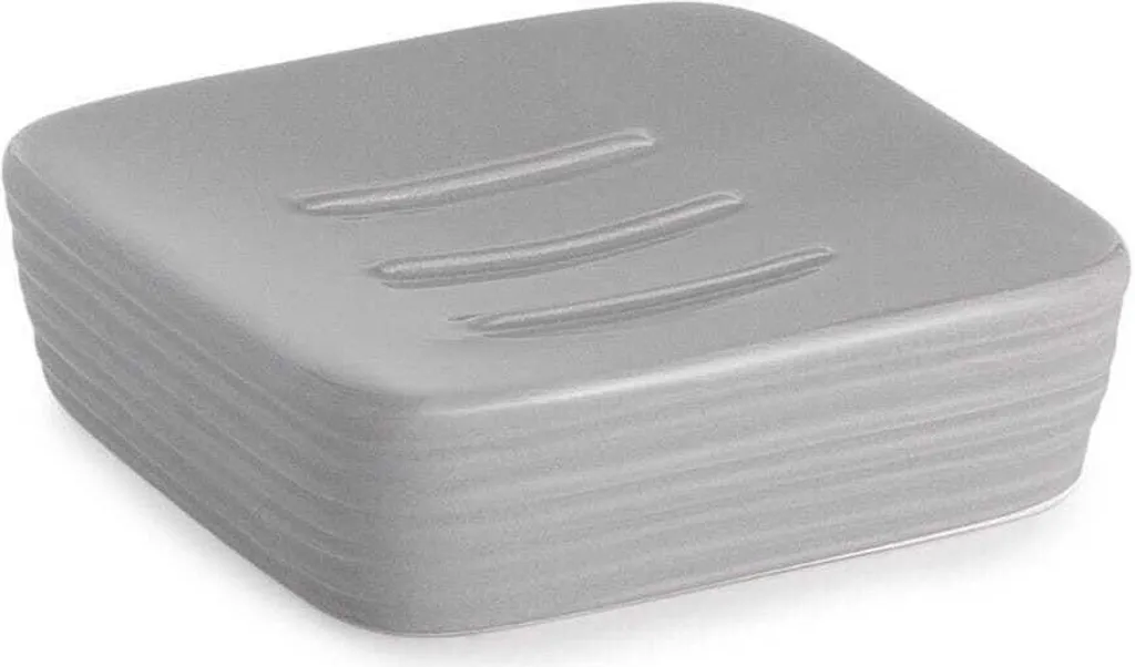 Portasapone in Vetroceramica grigio | Calla