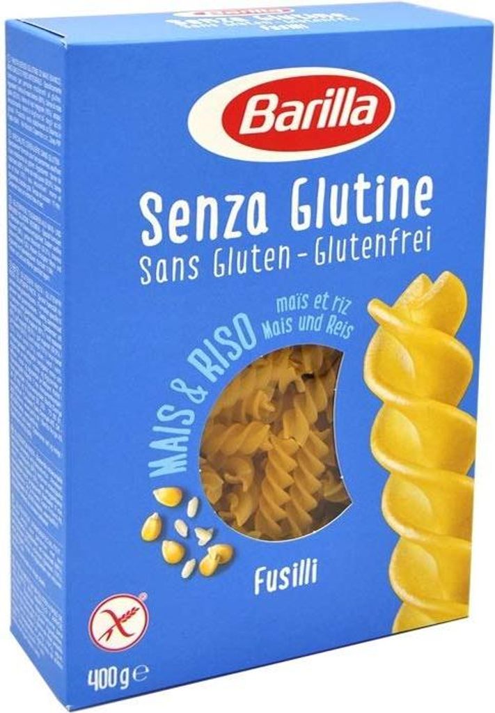 10x Barilla Fusilli 400g senza Glutine Glutenfrei pasta nudeln