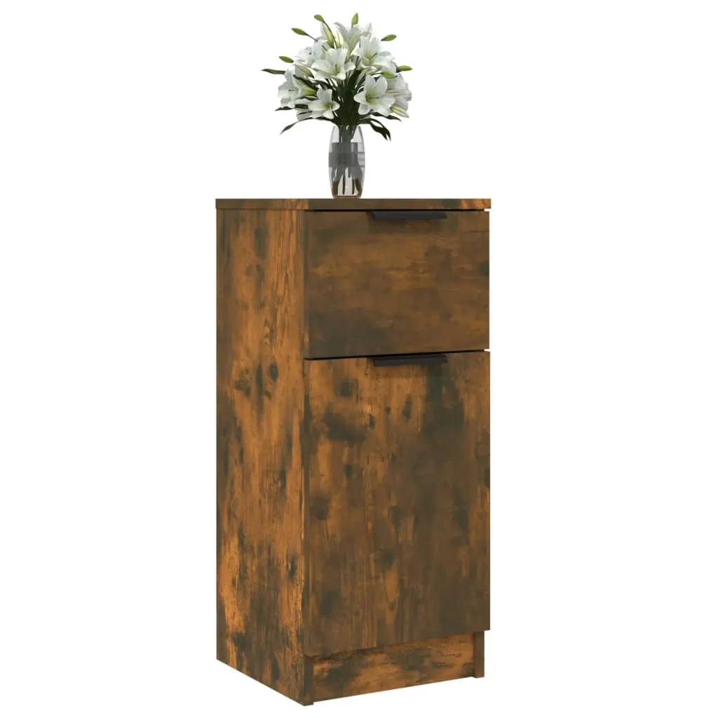 Credenze | Buffet | Armadi 2 pz Rovere Fumo 60x30x70 cm in Legno