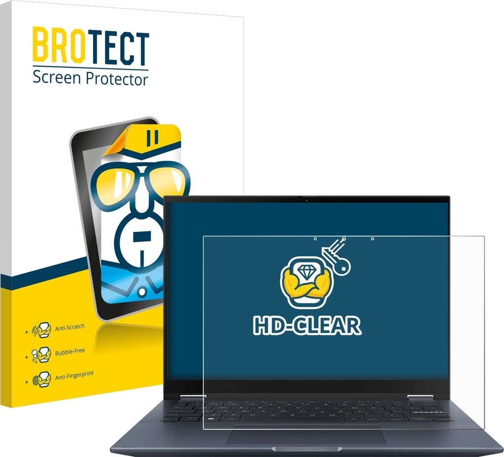 Für ASUS Vivobook S 14 Flip TN3402 Schutzfolie BROTECT Displayschutz Display Schutz Folie Klar Transparent