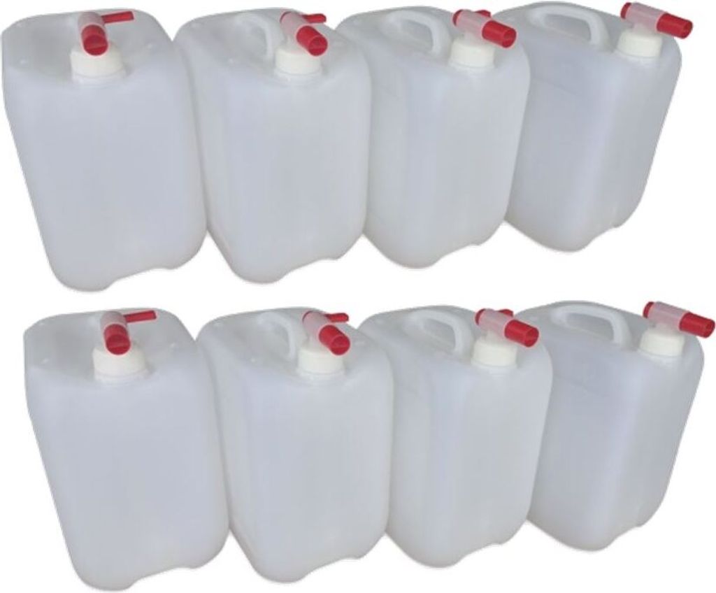 8 x 10 L 10 Liter Wasserkanister Kanister lebensmittelecht Produktbild 