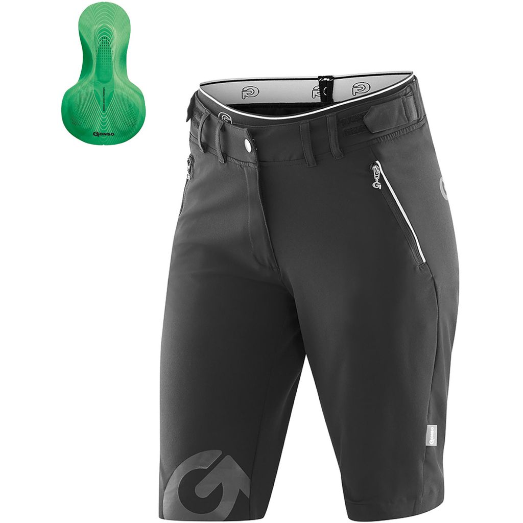 Gonso Damen MTB Shorts Sitivo Green Damen 9400128 Schwarz 42