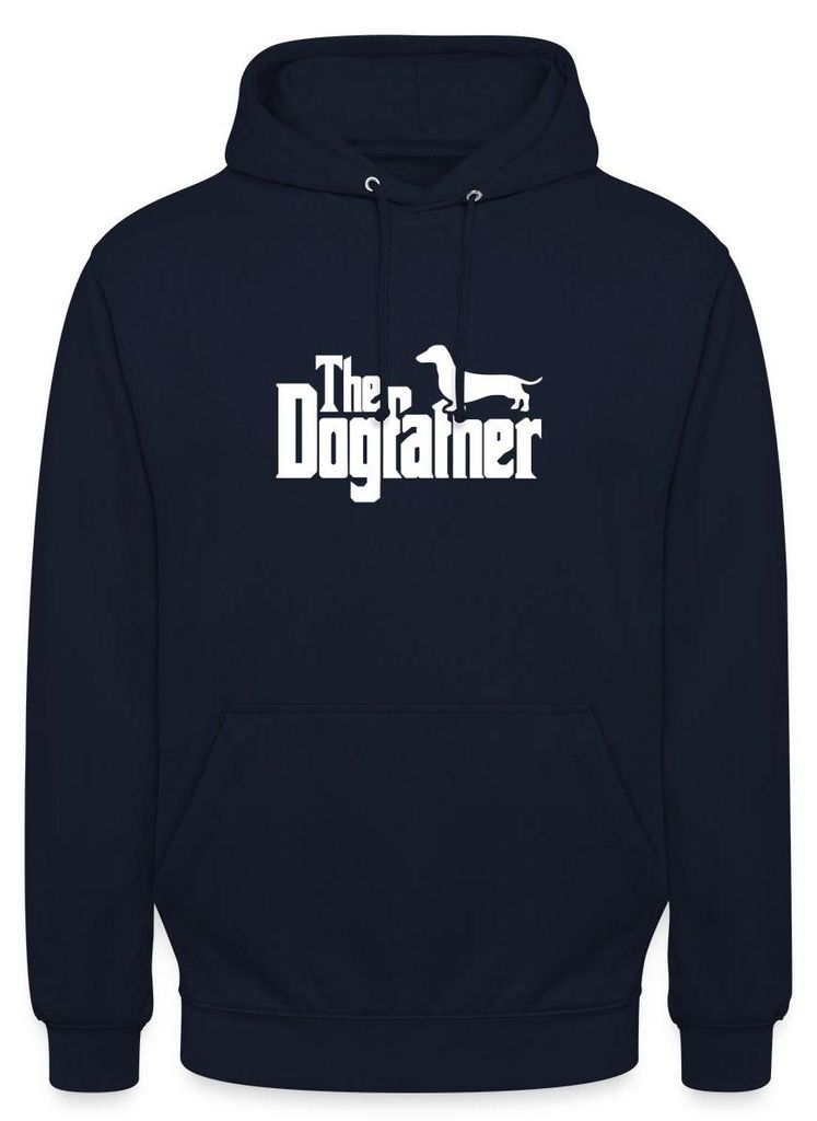 Spreadshirt The Dogfather | Dackel Uni Hoodie, M, Navy