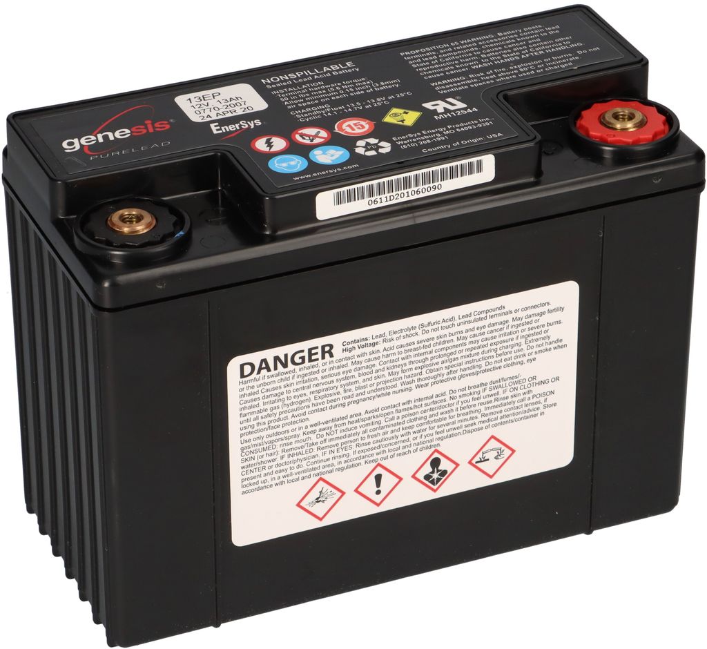 Batterie plomb-acide EnerSys Genesis 12EP13 / G13EP, 12V, Image du produit 