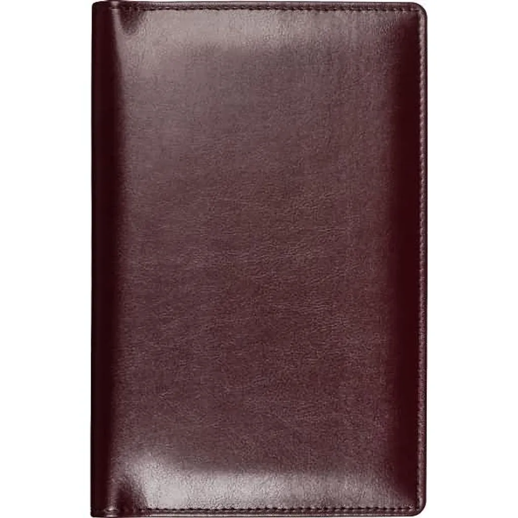 Étui porte-cartes de visite SOFT bordeaux 12,5 x 20 cm ultra souple