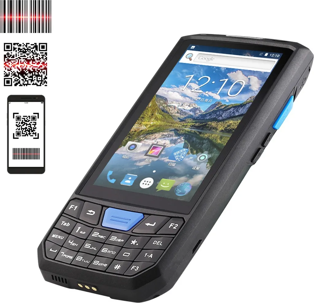 Terminal POS Android 13 PDA Lecteur Code-Barres 2D 4G WiFi BT Écran 4,5" - 3
