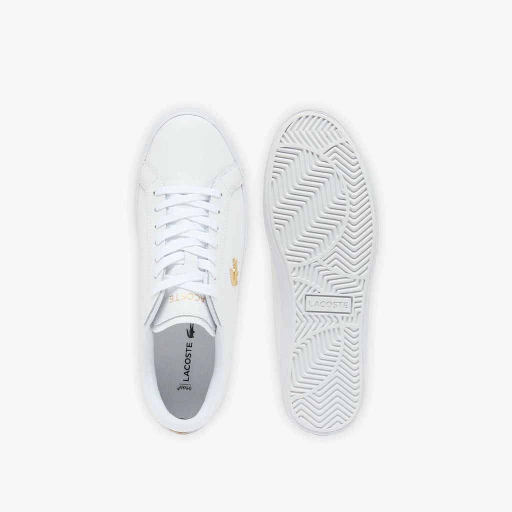 Lacoste POWERCOURT 126 3 SFA Damen Weiß Schuhe Alltag Leder Produktbild 