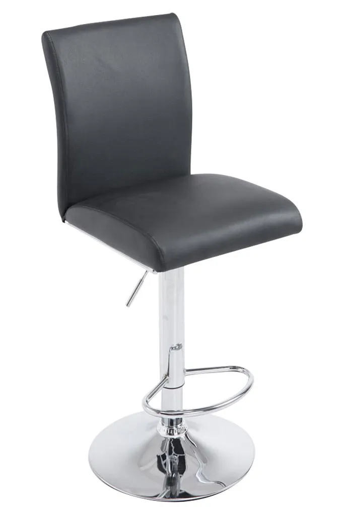 Tabouret de Bar Ergonomique CLP Köln Contre les Maux de Dos Noir