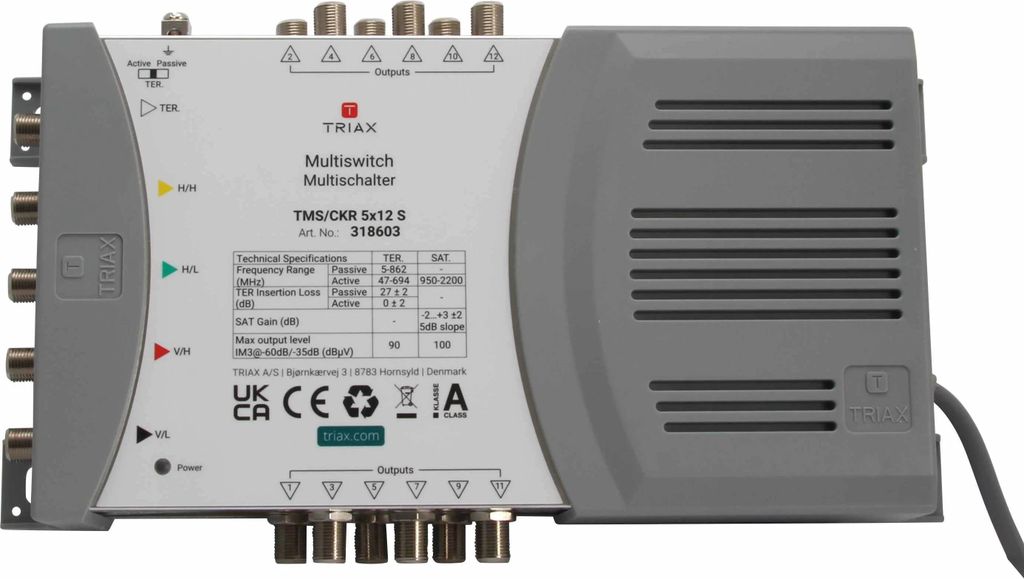 Triax TMS/CKR 5x12 S - Multiswitch Produktbild 