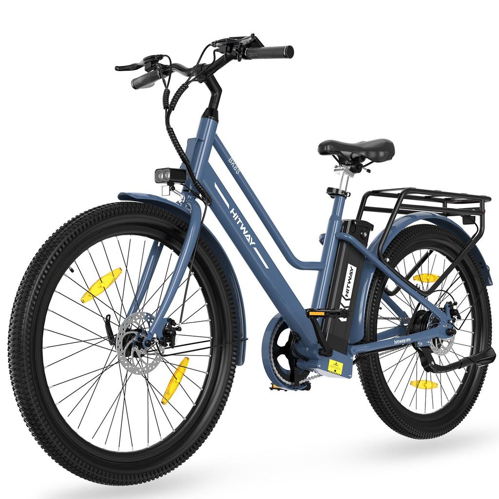 HITWAY E Bike Damen Herren 27,5 Zoll Elektrofahrräder Pedelec Citybike mit 250W Motor 36V 13AH Lithium-Ionen-Akku E-Fahrra