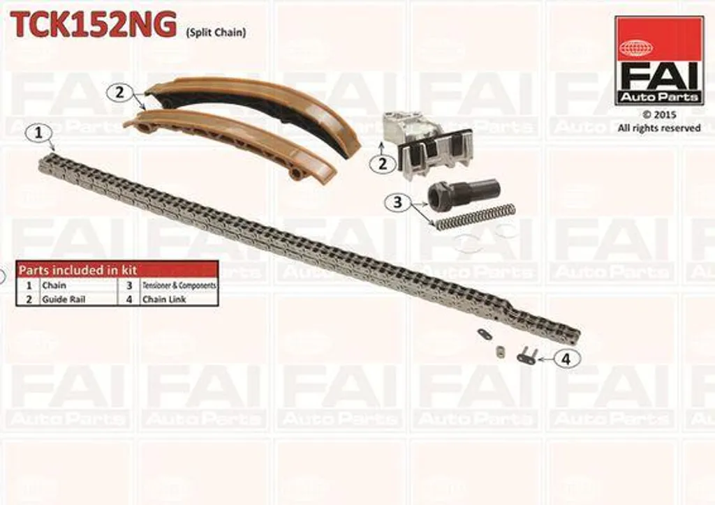 Kit Catena Distribuzione FAI TCK152NG OE A29977394 per Mercedes e BMW