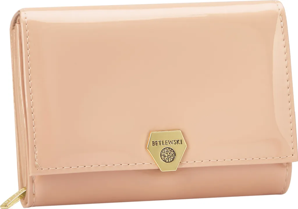 Portefeuille de Voyage Betlewski Rose en Cuir pour Cartes et ID