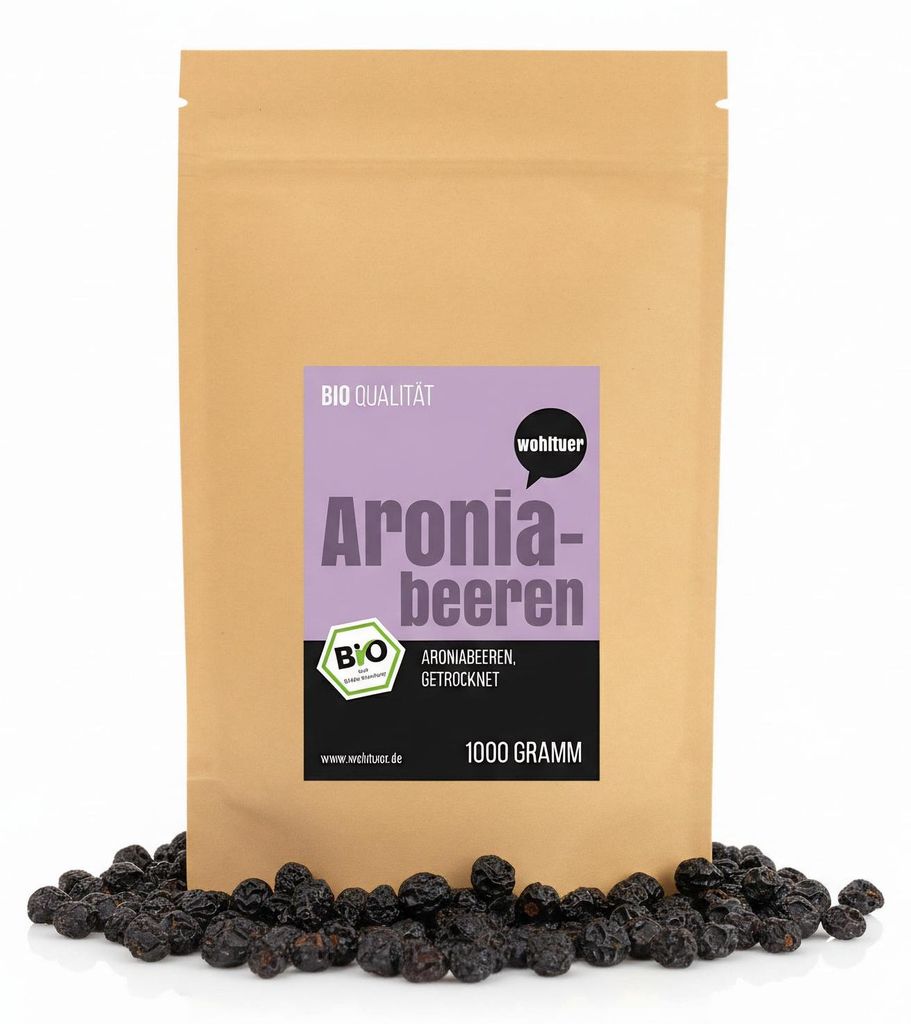 Wohltuer  Aroniabeeren getrocknet - 1kg Produktbild 