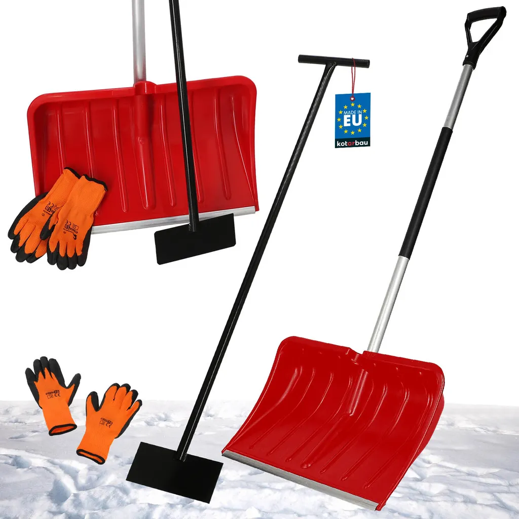 Pala da Neve Professionale KOTARBAU 119cm: Kit Inverno con Accessori