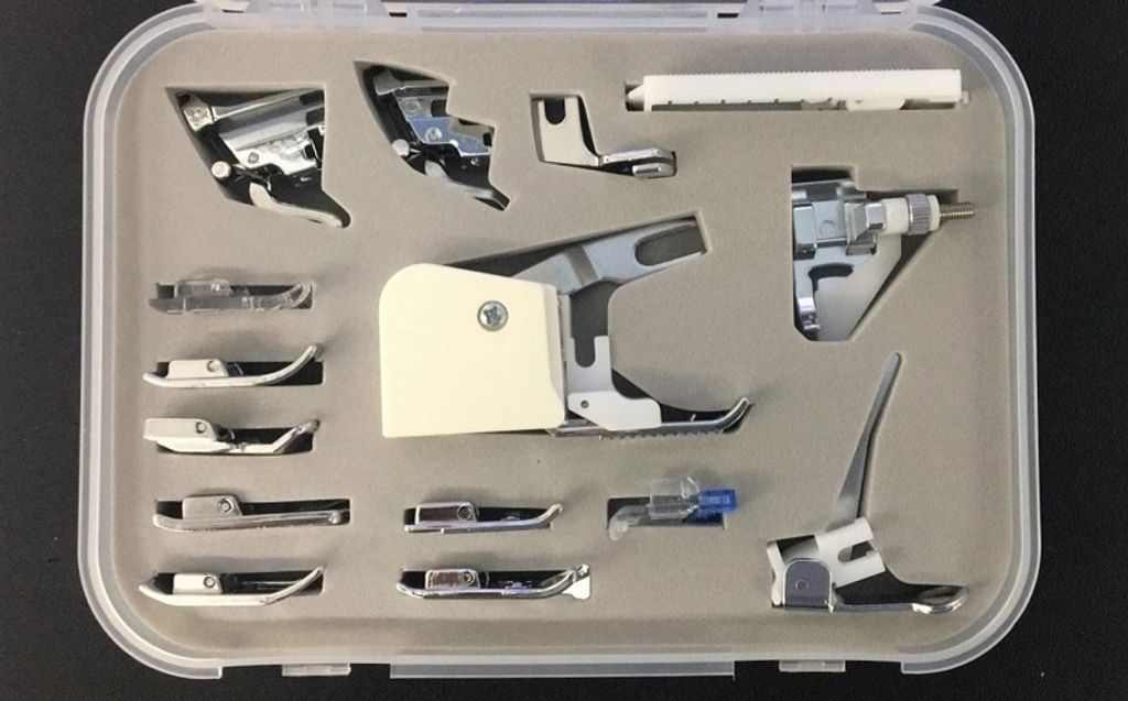 ACKERMANN Nähfuß-Set 15-teilig in Hartplastik-Box