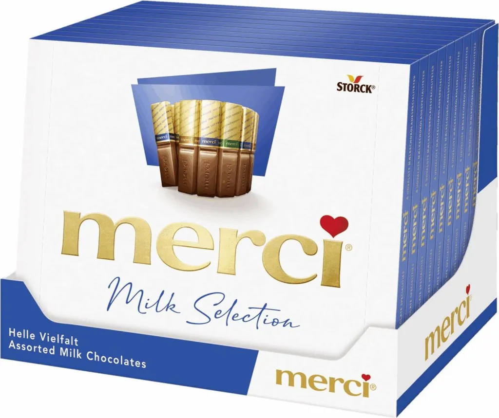 Merci Lait Bleu 10 x 250 g - Lait en poudre entier de qualité supérieure