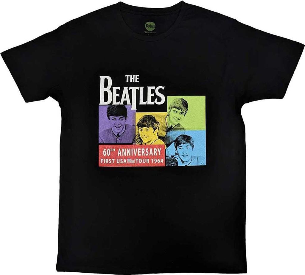 The Beatles - "US 1964" T-Shirt für Herren/Damen Uni RO12221 (L) (Schwarz)