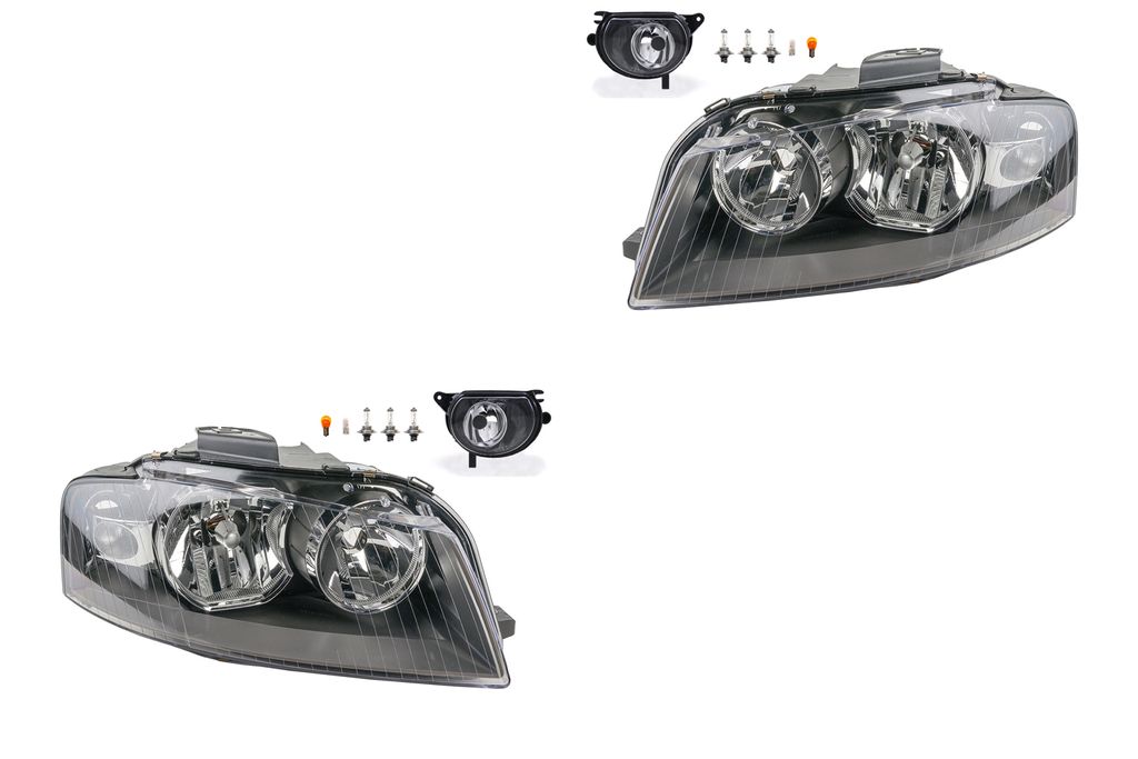 Johns, Scheinwerfer Satz Halogen passend für Audi A3 8P Produktbild 