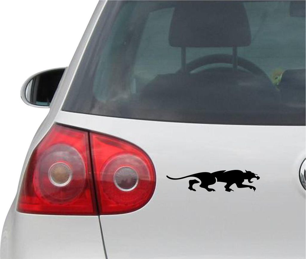 Aufkleber / Autoaufkleber - JDM - Die cut - PANTHER - Stalking Cat - Auto, Truck, Notebook, Laptop - Folie Decal Sticker #1028 - schwarz - 152mm x38mm