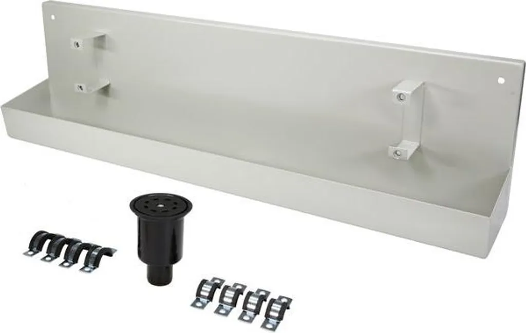 Kit drainage jardin et garage gris 6 caniveaux avec accessoires