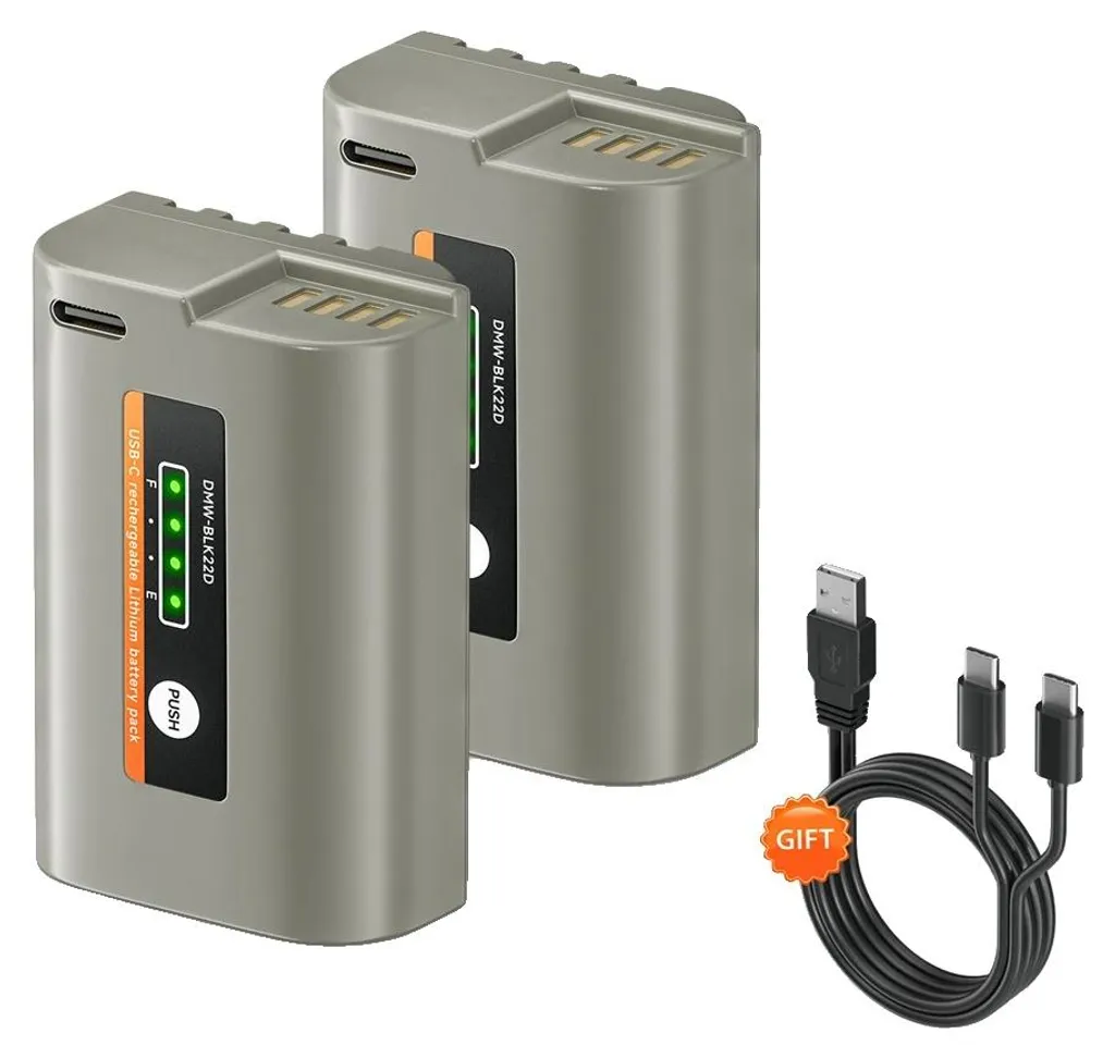 Batterie appareil photo 2500 mAh Type-C : ne tombez plus en panne