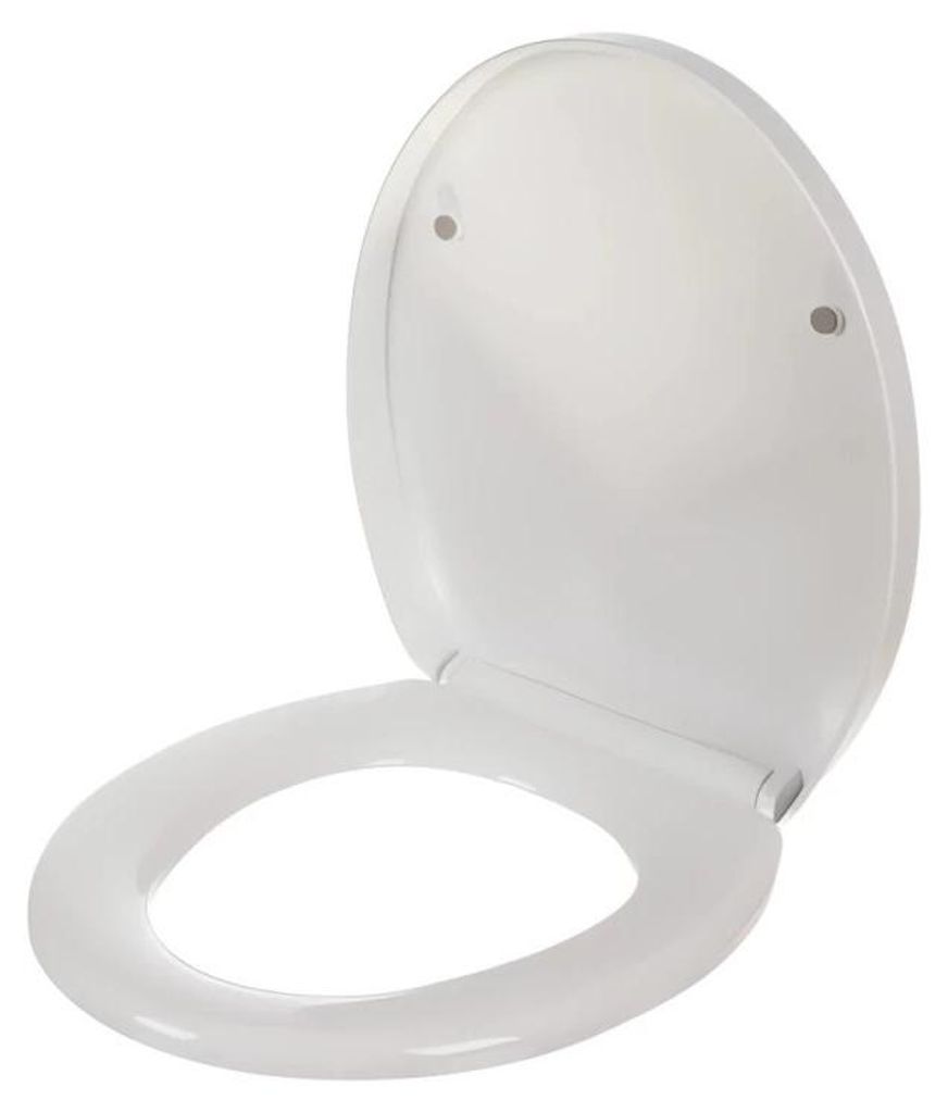 Ruhhy 24547 Selbstklappender Universal-Toilettensitz, weiß Produktbild 