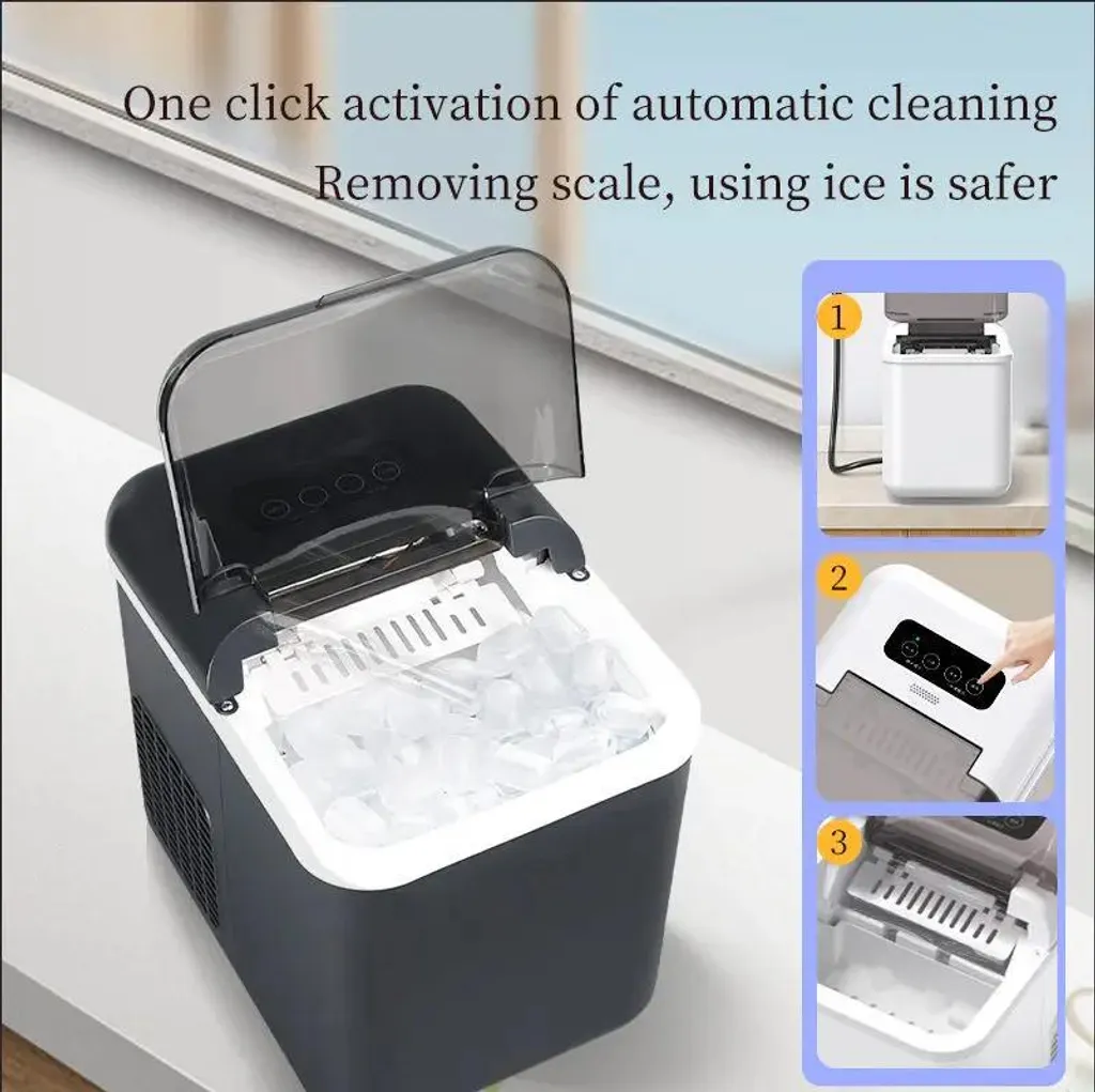 Machine à glaçons connectée Wi-Fi avec taille de glace réglable - 1,3L