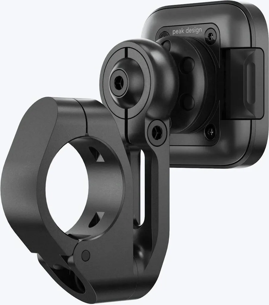 Peak Design Support Moto Bar Mount V2 Noir - Fixation Guidon Ultra Stable