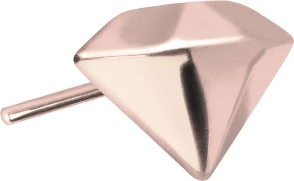 Piercing-Zubehör Titan Aufsatz mit Push Pin DIAMANT