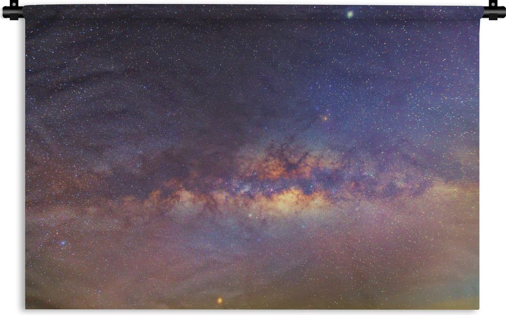 MuchoWow Wandteppich Wandbehang Sternenhimmel - Sterne - Himmel 120x80 cm Tapisserie Dekoration Wandtuch - Wanddekorationen - Wandtücher