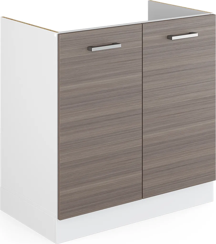 Mobile Base Lavello 80 cm Vicco R-Line Grigio/Bianco Fai-Da-Te